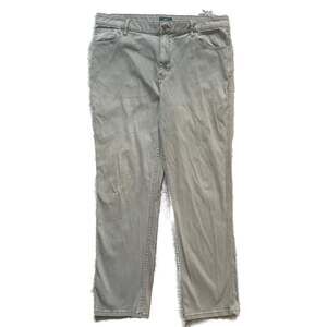 Woolrich Woolen Mills Khaki Straight Leg 5-Pocket Drill Trousers 38x32